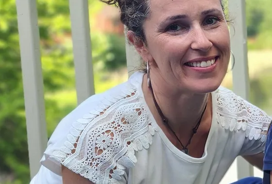 Cathy King, co-founder and primary teacher at Southbridge, smiling
